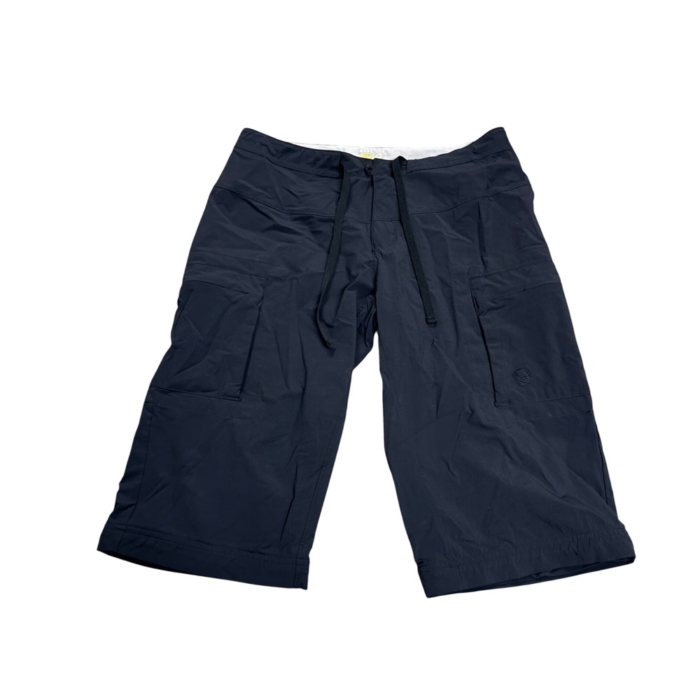 Mountain Hardwear Yuma Hiking Shorts Womens 6 Black Cargo Convertible OL2545